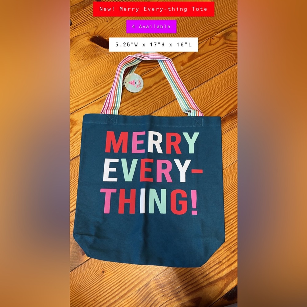 New! Merry Every-thing Tote!